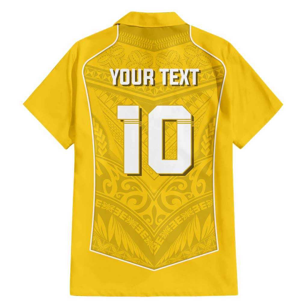 Custom Niue Rugby Family Matching Puletasi and Hawaiian Shirt Hiapo Tribal Motifs Sporty Style - Polynesian Pride