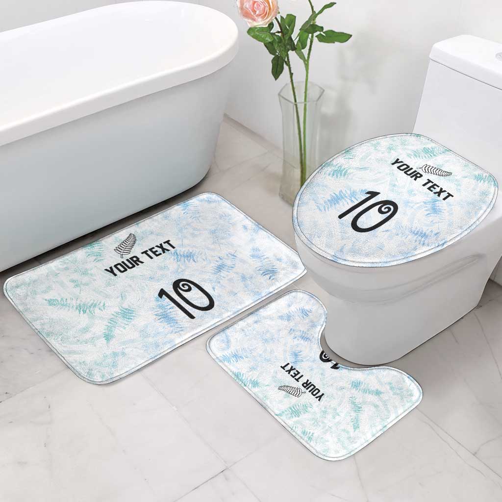 Custom New Zealand Football Bathroom Set The Whites-Aotearoa Inspired - Polynesian Pride