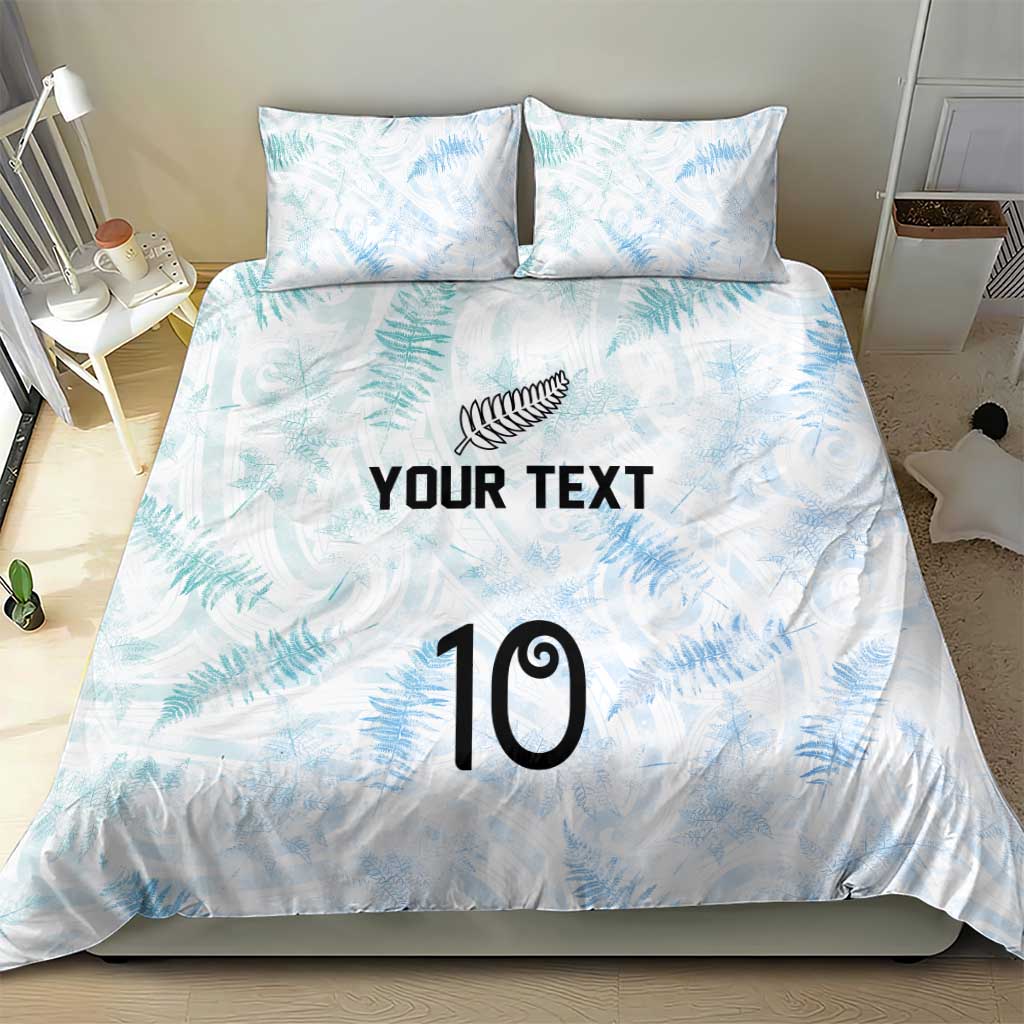 Custom New Zealand Football Bedding Set The Whites-Aotearoa Inspired - Polynesian Pride