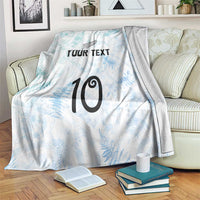 Custom New Zealand Football Blanket The Whites-Aotearoa Inspired - Polynesian Pride