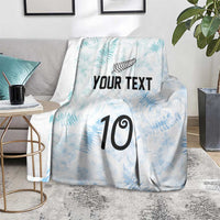 Custom New Zealand Football Blanket The Whites-Aotearoa Inspired - Polynesian Pride