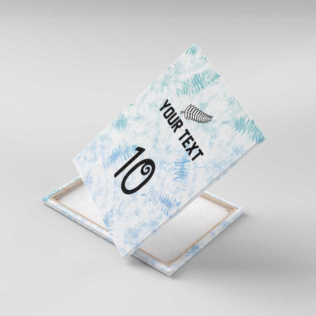 Custom New Zealand Football Canvas Wall Art The Whites-Aotearoa Inspired - Polynesian Pride