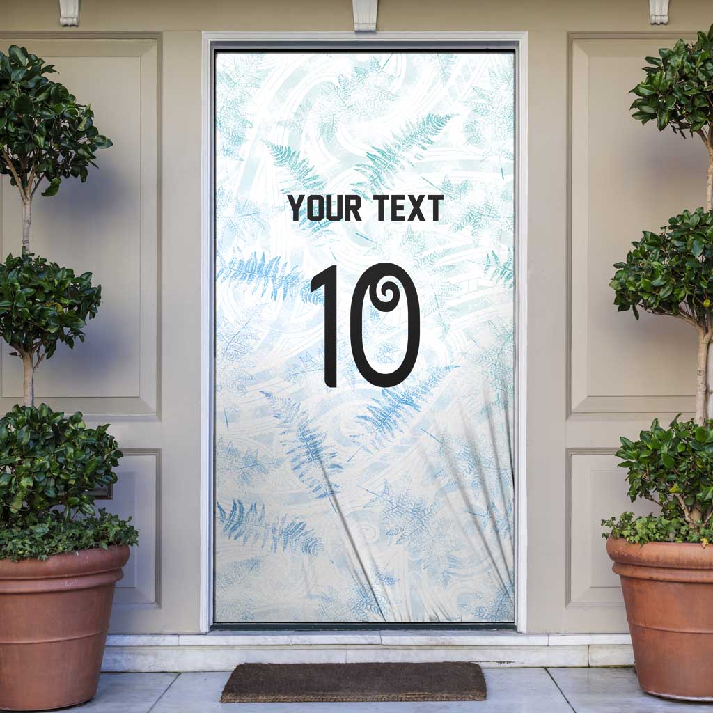 Custom New Zealand Football Door Cover The Whites-Aotearoa Inspired - Polynesian Pride