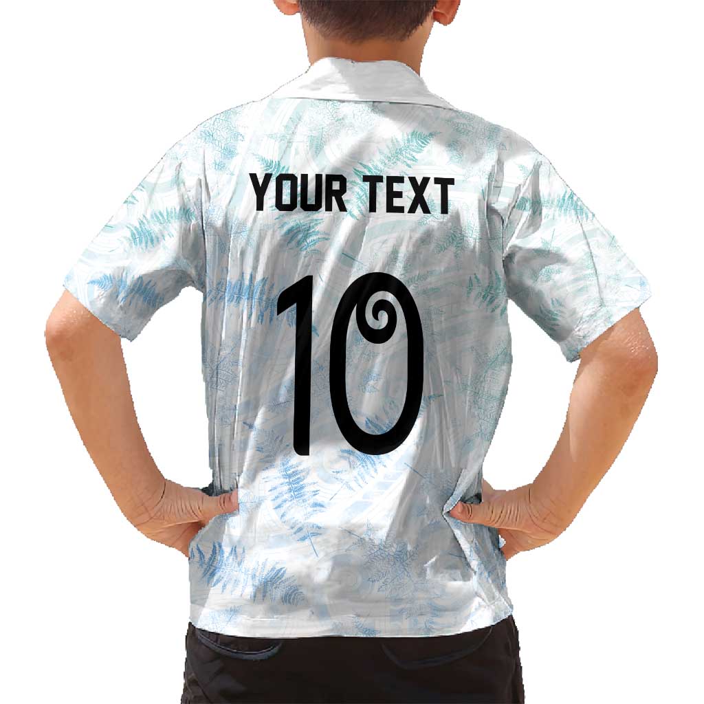 Custom New Zealand Football Family Matching Summer Maxi Dress and Hawaiian Shirt The Whites-Aotearoa Inspired - Polynesian Pride