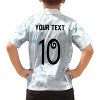 Custom New Zealand Football Family Matching Summer Maxi Dress and Hawaiian Shirt The Whites-Aotearoa Inspired - Polynesian Pride