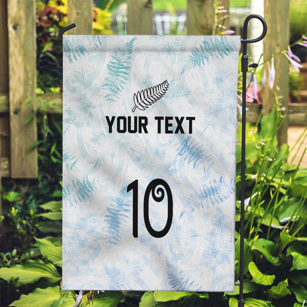 Custom New Zealand Football Garden Flag The Whites-Aotearoa Inspired - Polynesian Pride