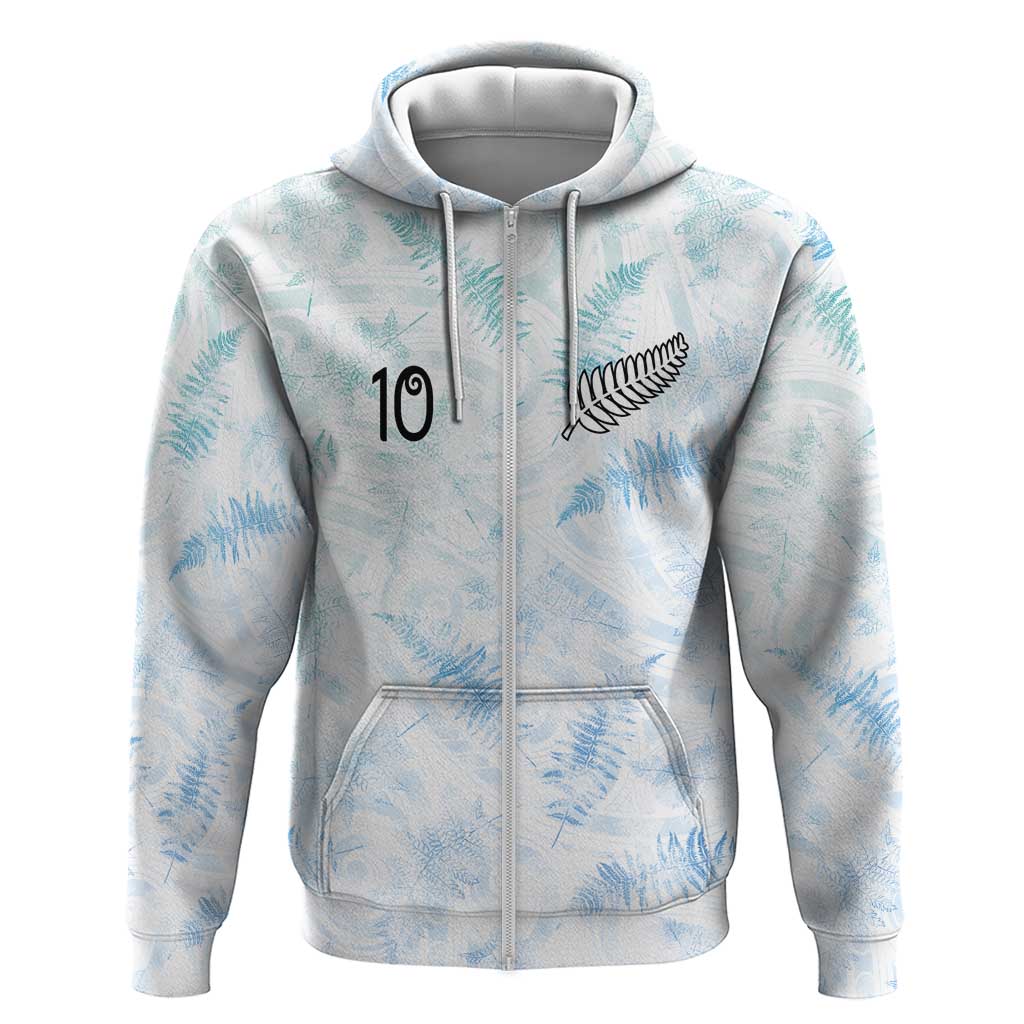 Custom New Zealand Football Hoodie The Whites-Aotearoa Inspired - Polynesian Pride