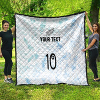 Custom New Zealand Football Quilt The Whites-Aotearoa Inspired - Polynesian Pride