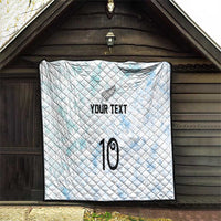 Custom New Zealand Football Quilt The Whites-Aotearoa Inspired - Polynesian Pride