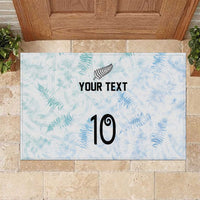 Custom New Zealand Football Rubber Doormat The Whites-Aotearoa Inspired - Polynesian Pride