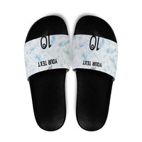 Custom New Zealand Football Slide Sandals The Whites-Aotearoa Inspired - Polynesian Pride
