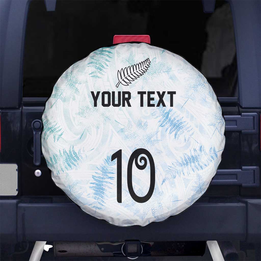 Custom New Zealand Football Spare Tire Cover The Whites-Aotearoa Inspired - Polynesian Pride
