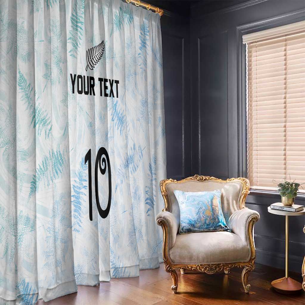 Custom New Zealand Football Window Curtain The Whites-Aotearoa Inspired - Polynesian Pride