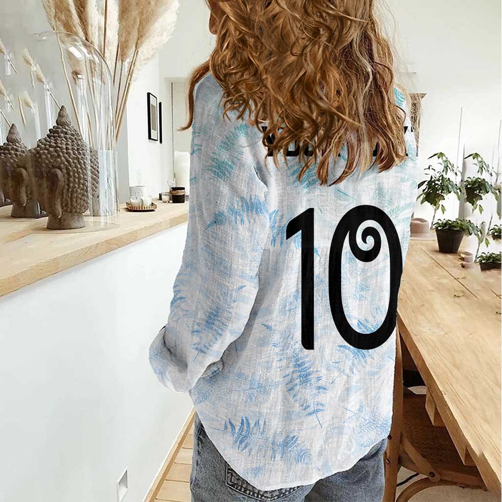 Custom New Zealand Football Women Casual Shirt The Whites-Aotearoa Inspired LT03 - Polynesian Pride