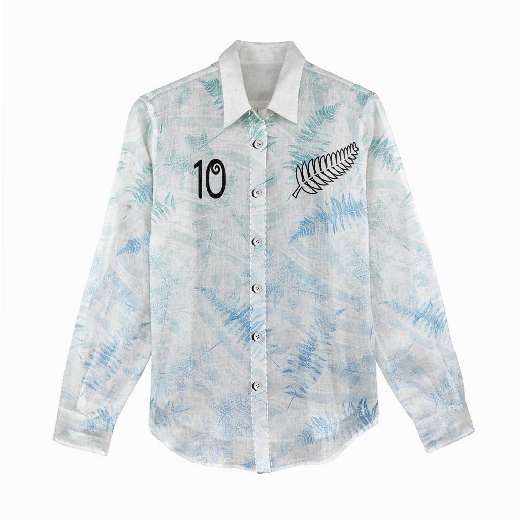 Custom New Zealand Football Women Casual Shirt The Whites-Aotearoa Inspired LT03 - Polynesian Pride