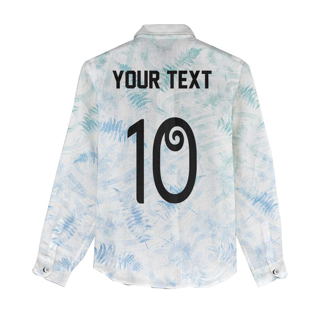 Custom New Zealand Football Women Casual Shirt The Whites-Aotearoa Inspired LT03 - Polynesian Pride