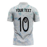 Custom New Zealand Football Zipper Polo Shirt The Whites-Aotearoa Inspired - Polynesian Pride