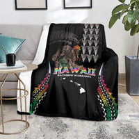 Hawaii Rainbow Warriors Blanket Kakau Shark Tooth and Polynesian Art Tattoo LT03 - Polynesian Pride