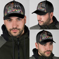 Hawaii Rainbow Warriors Classic Cap Kakau Shark Tooth and Polynesian Art Tattoo LT03 - Polynesian Pride