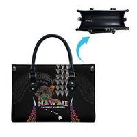 Hawaii Rainbow Warriors Leather Bag Kakau Shark Tooth and Polynesian Art Tattoo LT03 - Polynesian Pride