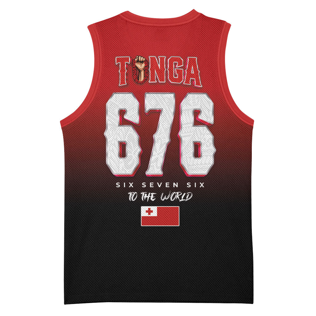 Mate Ma'a Tonga Basketball Jersey Traditional Warrior and Ngatu Art Pattern LT03 - Polynesian Pride
