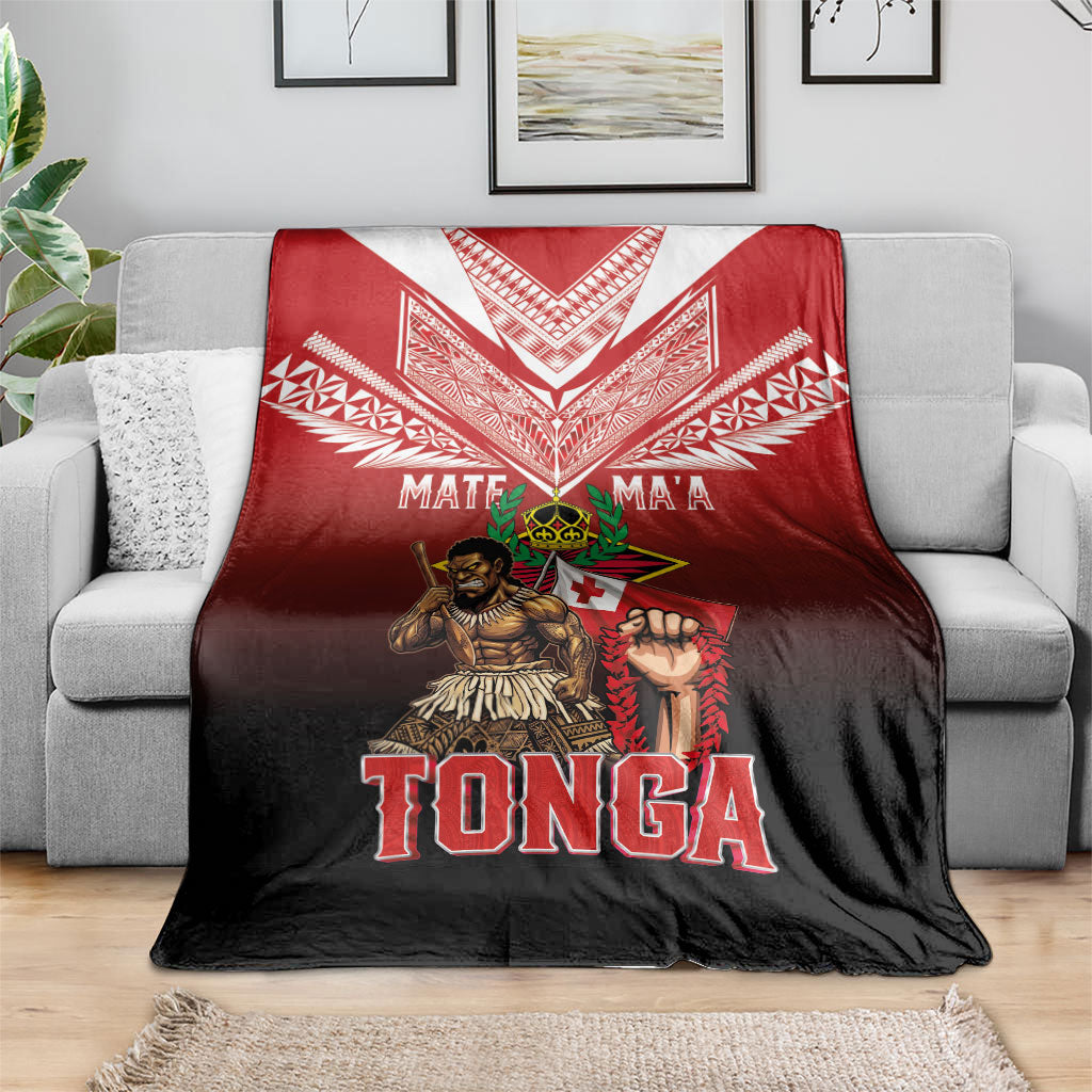Mate Ma'a Tonga Blanket Traditional Warrior and Ngatu Art Pattern LT03 - Polynesian Pride