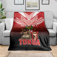 Mate Ma'a Tonga Blanket Traditional Warrior and Ngatu Art Pattern LT03 - Polynesian Pride