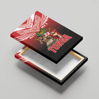 Mate Ma'a Tonga Canvas Wall Art Traditional Warrior and Ngatu Art Pattern LT03 - Polynesian Pride