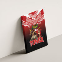 Mate Ma'a Tonga Canvas Wall Art Traditional Warrior and Ngatu Art Pattern LT03 - Polynesian Pride