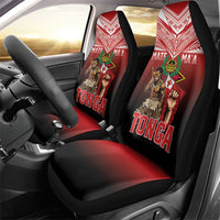 Mate Ma'a Tonga Car Seat Cover Traditional Warrior and Ngatu Art Pattern LT03 - Polynesian Pride