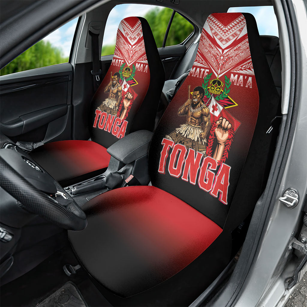 Mate Ma'a Tonga Car Seat Cover Traditional Warrior and Ngatu Art Pattern LT03 - Polynesian Pride