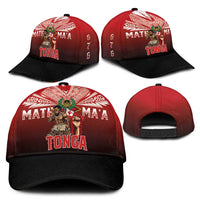 Mate Ma'a Tonga Classic Cap Traditional Warrior and Ngatu Art Pattern LT03 - Polynesian Pride
