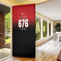 Mate Ma'a Tonga Door Cover Traditional Warrior and Ngatu Art Pattern LT03 - Polynesian Pride