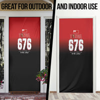 Mate Ma'a Tonga Door Cover Traditional Warrior and Ngatu Art Pattern LT03 - Polynesian Pride