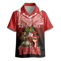 Mate Ma'a Tonga Kid Hawaiian Shirt Traditional Warrior and Ngatu Art Pattern LT03 - Polynesian Pride