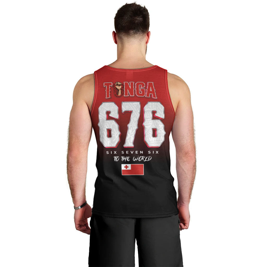 Mate Ma'a Tonga Men Tank Top Traditional Warrior and Ngatu Art Pattern LT03 - Polynesian Pride
