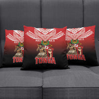 Mate Ma'a Tonga Pillow Cover Traditional Warrior and Ngatu Art Pattern LT03 - Polynesian Pride
