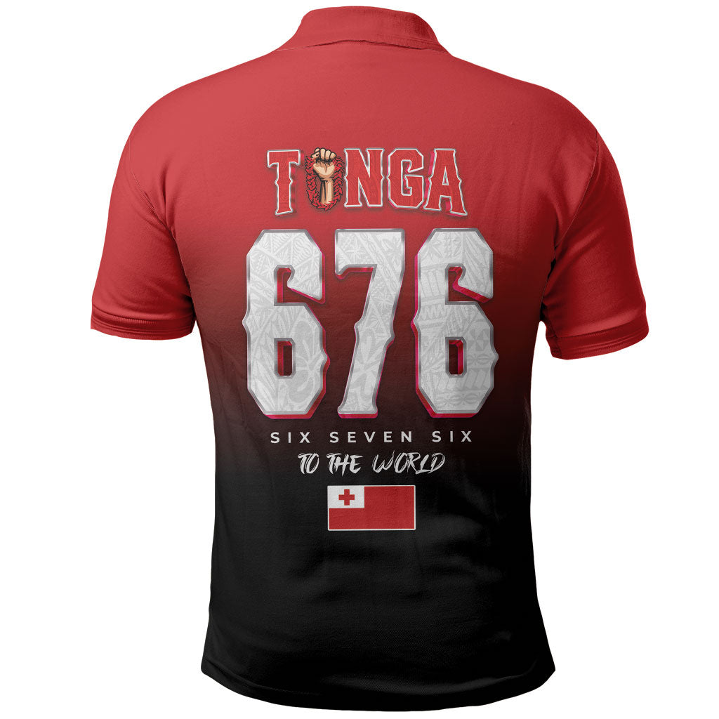 Mate Ma'a Tonga Polo Shirt Traditional Warrior and Ngatu Art Pattern LT03 - Polynesian Pride