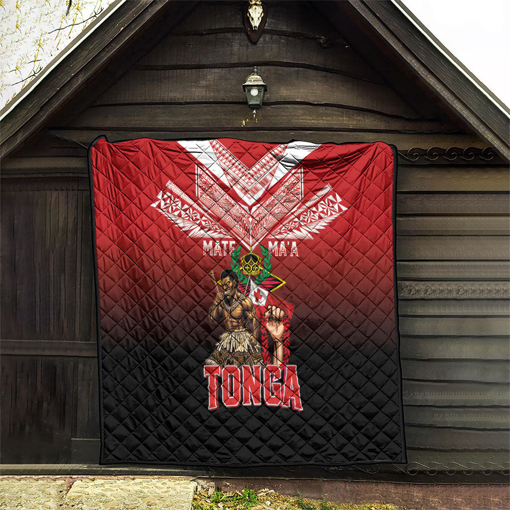 Mate Ma'a Tonga Quilt Traditional Warrior and Ngatu Art Pattern LT03 - Polynesian Pride