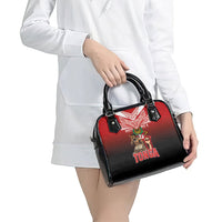 Mate Ma'a Tonga Shoulder Handbag Traditional Warrior and Ngatu Art Pattern LT03 - Polynesian Pride