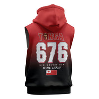 Mate Ma'a Tonga Sleeveless Hoodie Traditional Warrior and Ngatu Art Pattern LT03 - Polynesian Pride