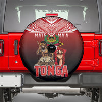 Mate Ma'a Tonga Spare Tire Cover Traditional Warrior and Ngatu Art Pattern LT03 - Polynesian Pride