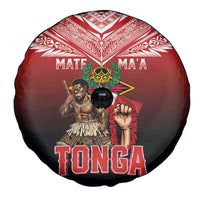 Mate Ma'a Tonga Spare Tire Cover Traditional Warrior and Ngatu Art Pattern LT03 - Polynesian Pride