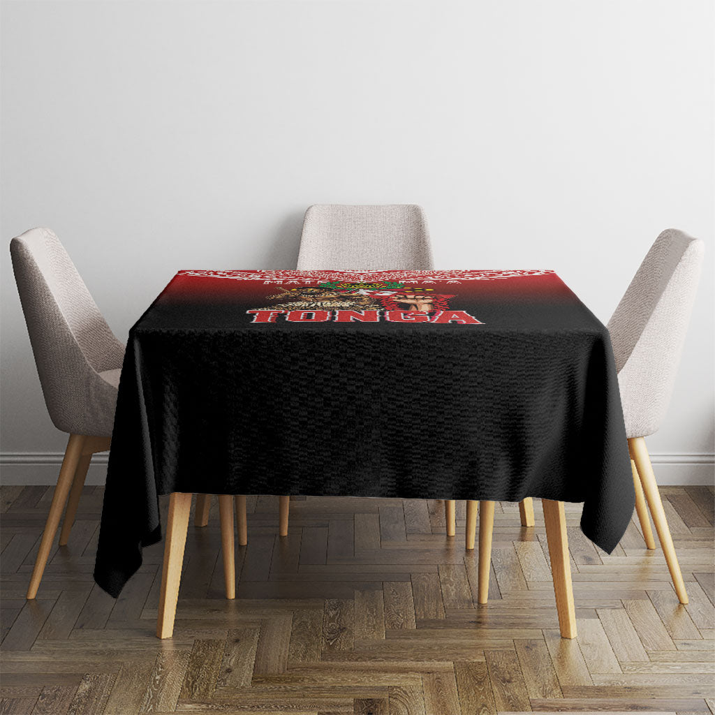 Mate Ma'a Tonga Tablecloth Traditional Warrior and Ngatu Art Pattern LT03 - Polynesian Pride