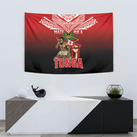 Mate Ma'a Tonga Tapestry Traditional Warrior and Ngatu Art Pattern LT03 - Polynesian Pride