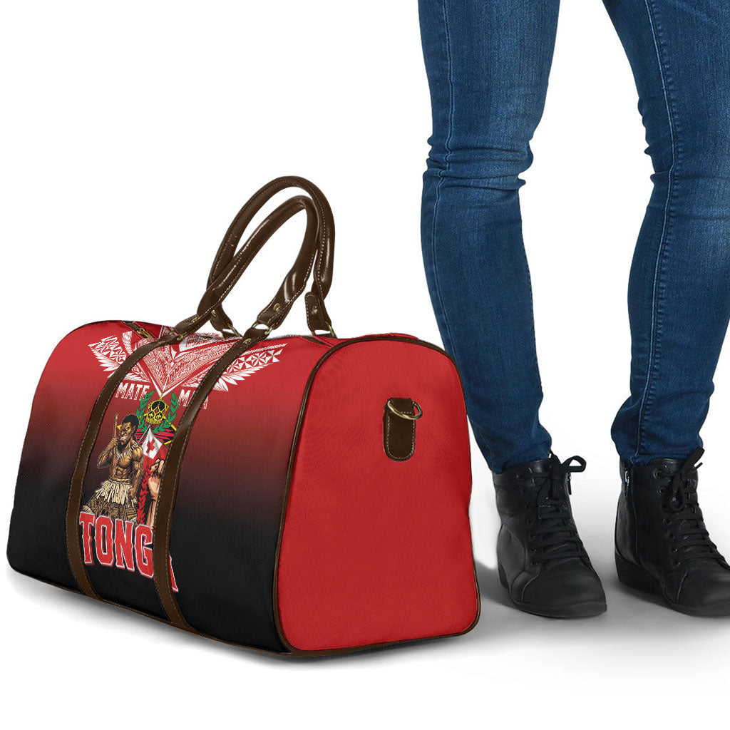 Mate Ma'a Tonga Travel Bag Traditional Warrior and Ngatu Art Pattern LT03 - Polynesian Pride