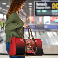 Mate Ma'a Tonga Travel Bag Traditional Warrior and Ngatu Art Pattern LT03 - Polynesian Pride