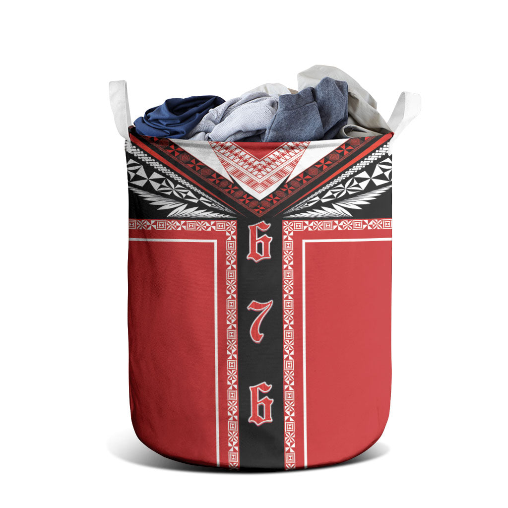 Tonga Laundry Basket Tribal Pacific Ngatu Motif LT03 - Polynesian Pride