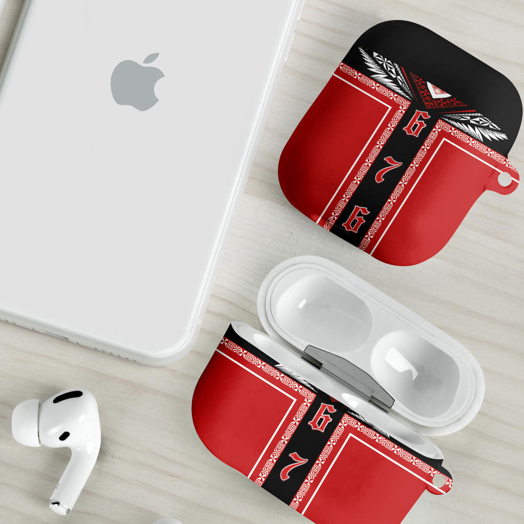 Tonga AirPods Case Tribal Pacific Ngatu Motif LT03 - Polynesian Pride