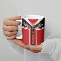 Tonga Ceramic Mug Tribal Pacific Ngatu Motif LT03 - Polynesian Pride